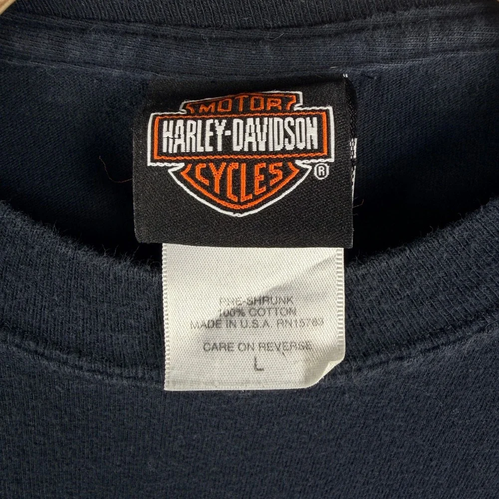 Vintage Harley-Davidson T-Shirt Mens Large Colboch Morristown TN Graphic Black